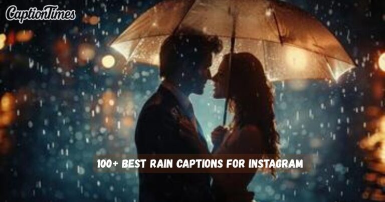 Rain captions for Instagram