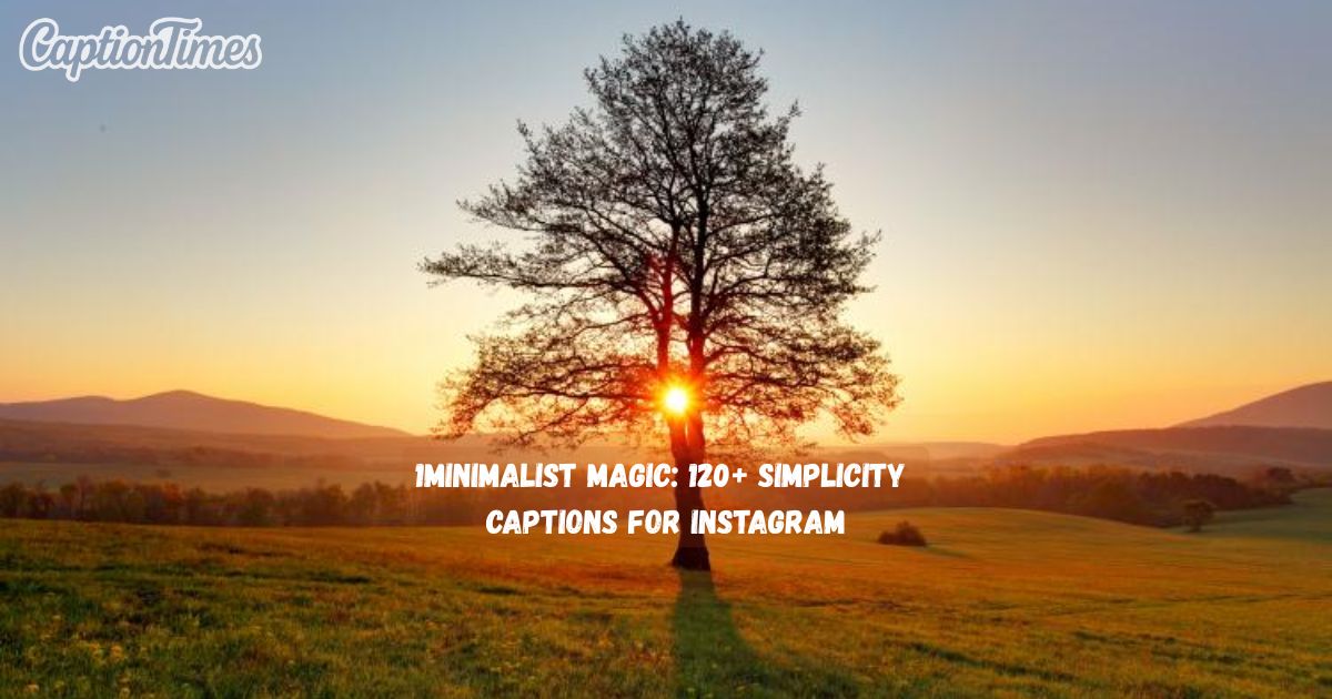 Simplicity Captions for Instagram