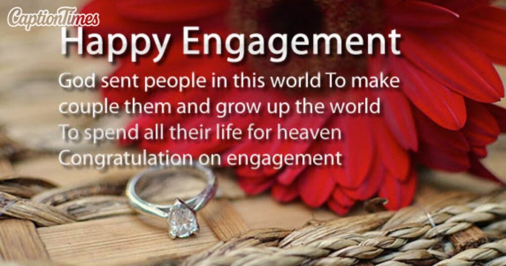 engagement picture captions