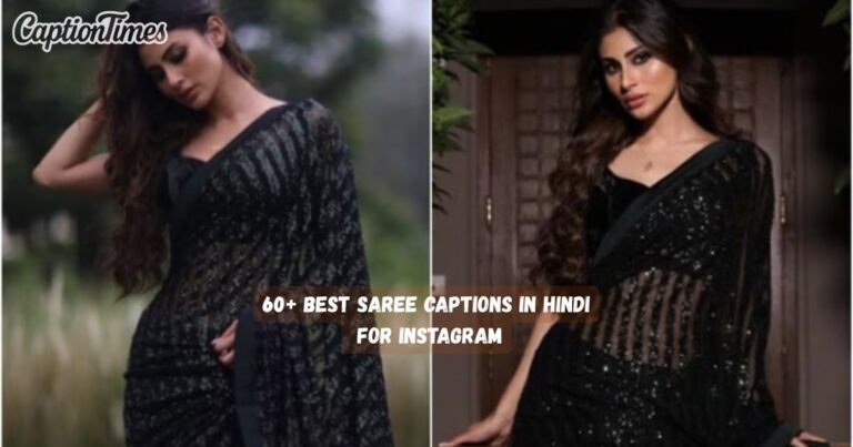 saree captions in Hindi