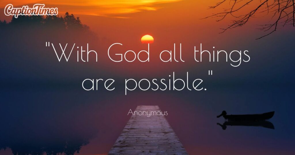 Inspirational God Captions