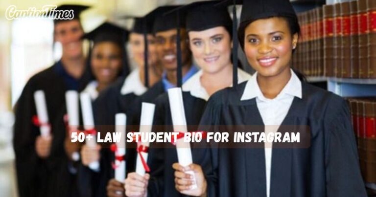 Law Student Bio For Instagram