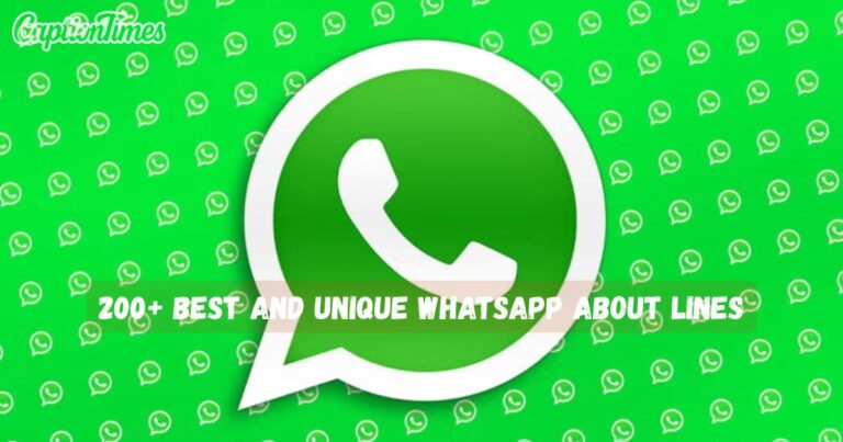whatsapp about lines